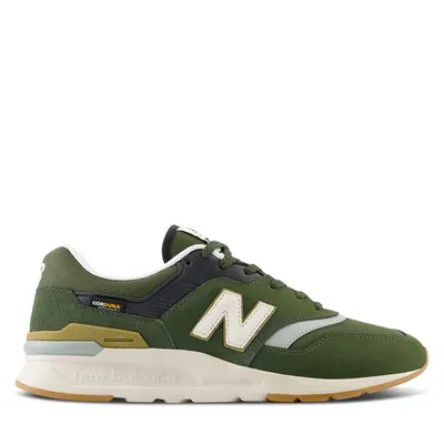 New Balance Men's 997H Sneakers Forest Green/ Moonbeam, Suede