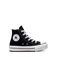 Converse Little Kids' Chuck Taylor All Star EVA Lift Hi Sneakers Black White, Largeittle Kid Canvas