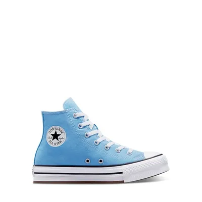 Big Kids' Chuck Taylor EVA Hi Platform Sneakers Blue/White