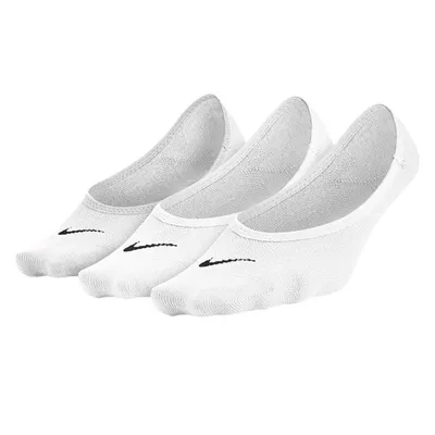 Three Pack Everyday Lightweight No-Show Socks White