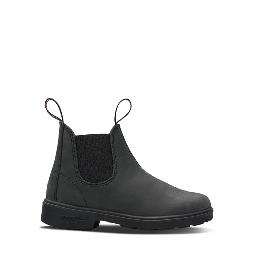 Blundstone Little Kids' 1325 Chelsea Waterproof Boots Rustic Black Misc, Largeittle Kid / Aus Leather