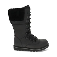 Royal Canadian Women's Castlegar Tall Winter Boots in Black Leather, Size 6, Leather