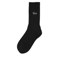 Script Crew Socks in Black