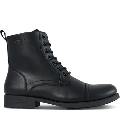 Floyd Men's Samuel Lace-Up Boots Black, Leather
