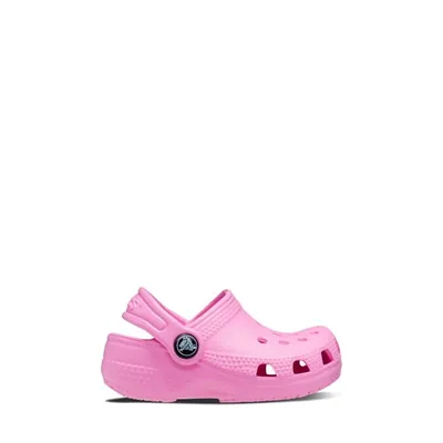 Sabots classiques rose bonbon pour bébés, taille Baby 2 - Crocs | Little Burgundy Shoes