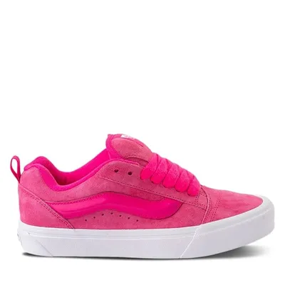 Vans Knu Skool Sneakers in Fuchsia, Size Womens 6.5 / Mens 5, Suede
