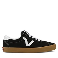 Vans Sport Low Sneakers in Black White Gum, Size Womens 6 / Mens 4.5, Suede