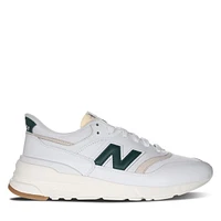 New Balance Men's 997R Sneakers White/Green, Suede