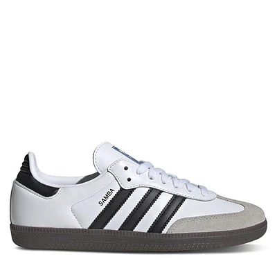 adidas Women's Samba OG Sneakers White Black, Leather