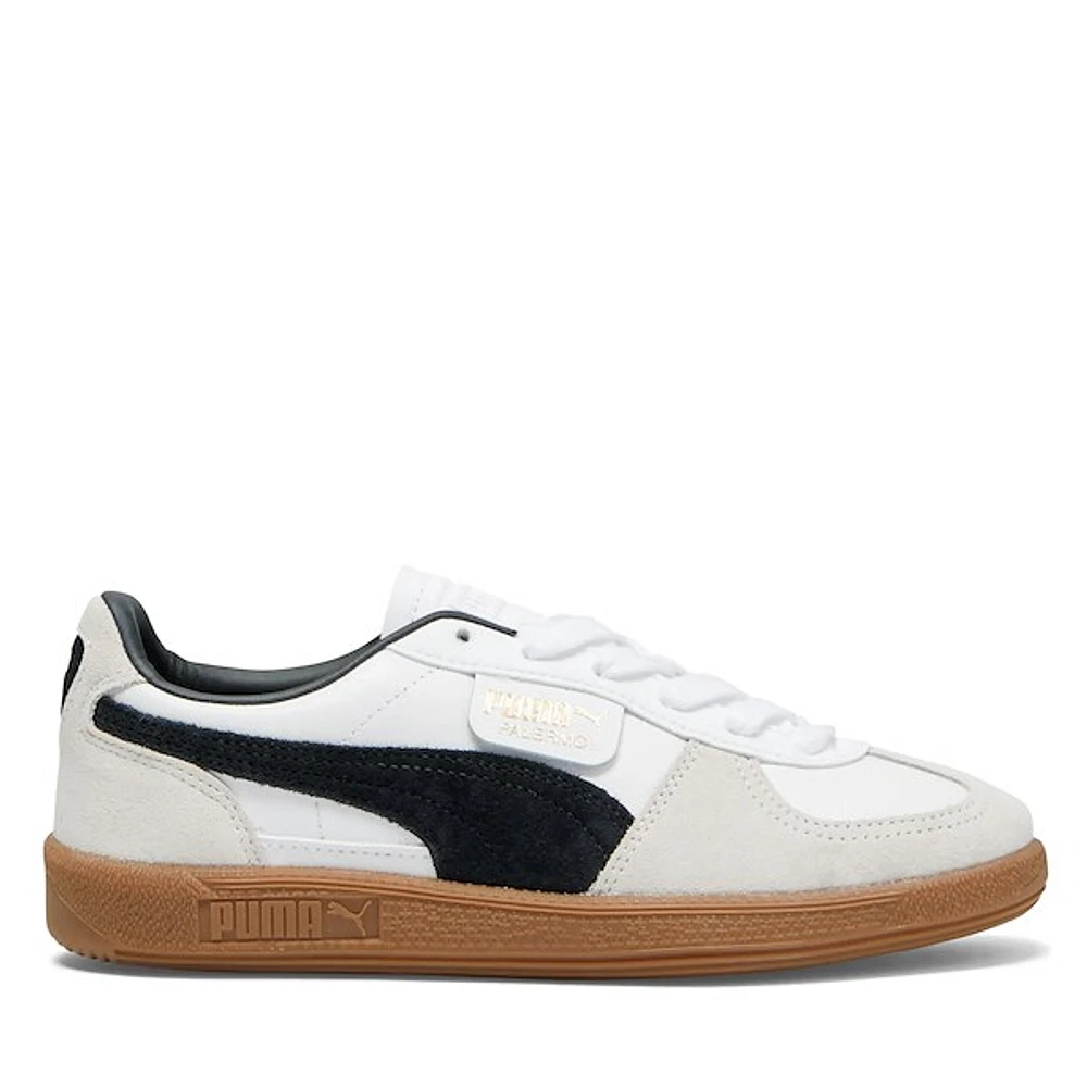 Puma Women's Palermo Sneakers White Black, Leather