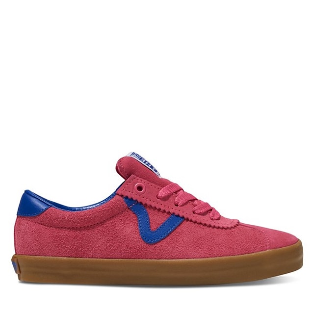 Vans Women's Sport Low Sneakers Pink/Blue Fuchsia Misc, Leather
