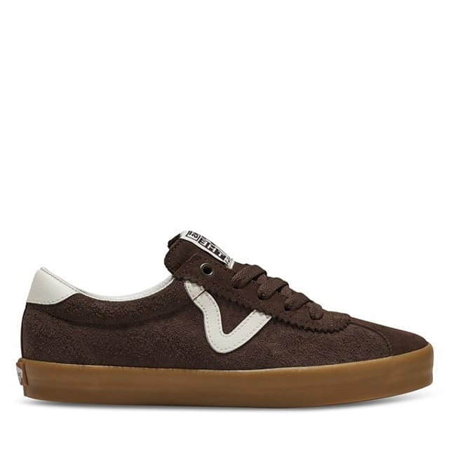 Vans Women's Sport Low Sneakers Chocolate/White Brown, Leather