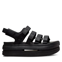 Nike Women's Icon Classic Platform Sandals Black, Leather