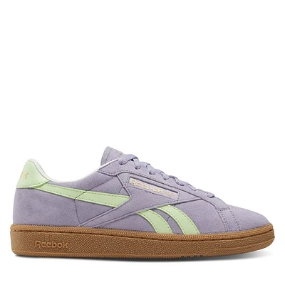 Reebok Women's Club C Grounds UK Sneakers Purple/Green, Leather