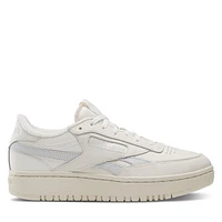 Reebok Women's Club C Double Revenge Sneakers Chalk/Blue White Os Div., Leather