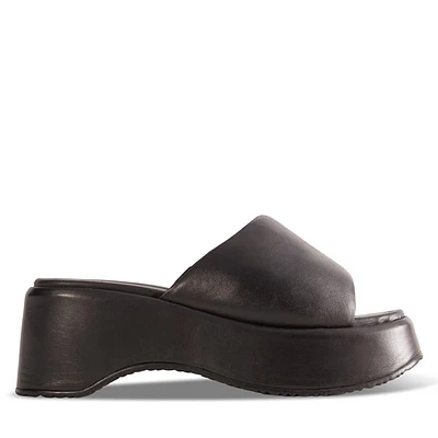 Sandales à plateforme Victoria noires pour femmes, taille - Floyd | Little Burgundy Shoes