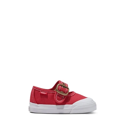 Vans Toddler's Mary-Jane Shoes Red/White Rouge, Toddler Canvas