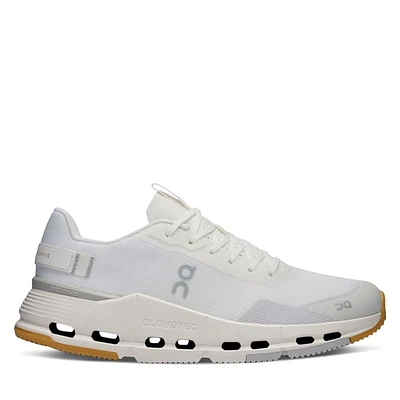 On Men's Cloudnova Form 2 Athletic Sneakers White, Rubber