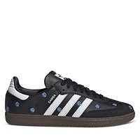 adidas Women's Samba OG Floral Embroidery Sneakers Black White, Leather