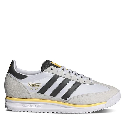 adidas Men's SL72 RS Sneakers in White Black in White Misc, Size 13, Suede