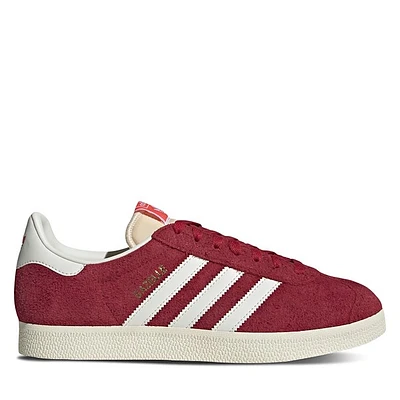 adidas Gazelle Sneakers Red/White Su?de Rouge, Womens / Mens Suede
