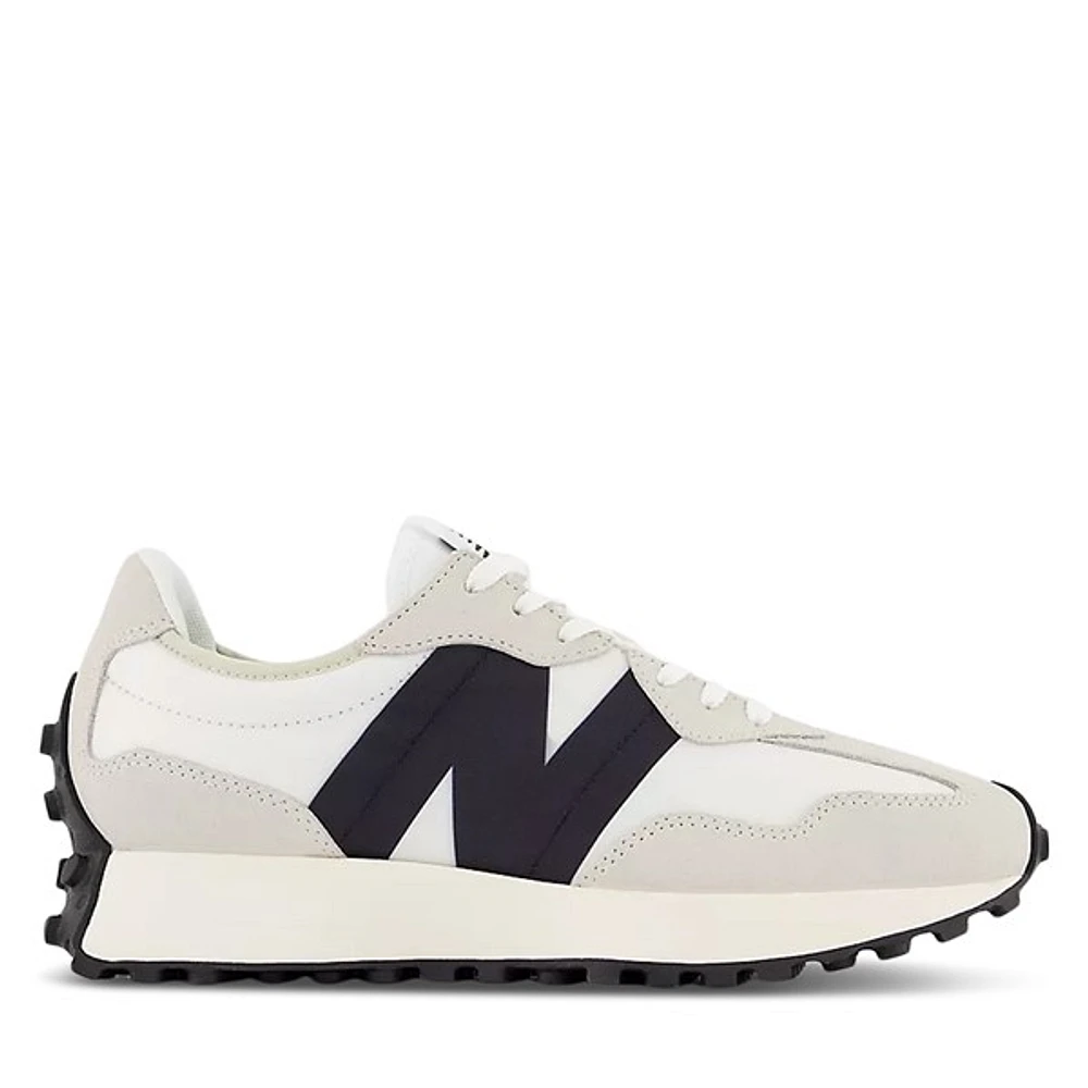 New Balance Women's 327 Sneakers White/Gray/Black White Misc, Suede