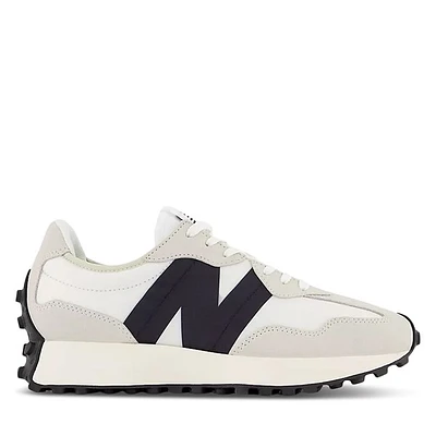 New Balance Women's 327 Sneakers White/Gray/Black White Misc, Suede