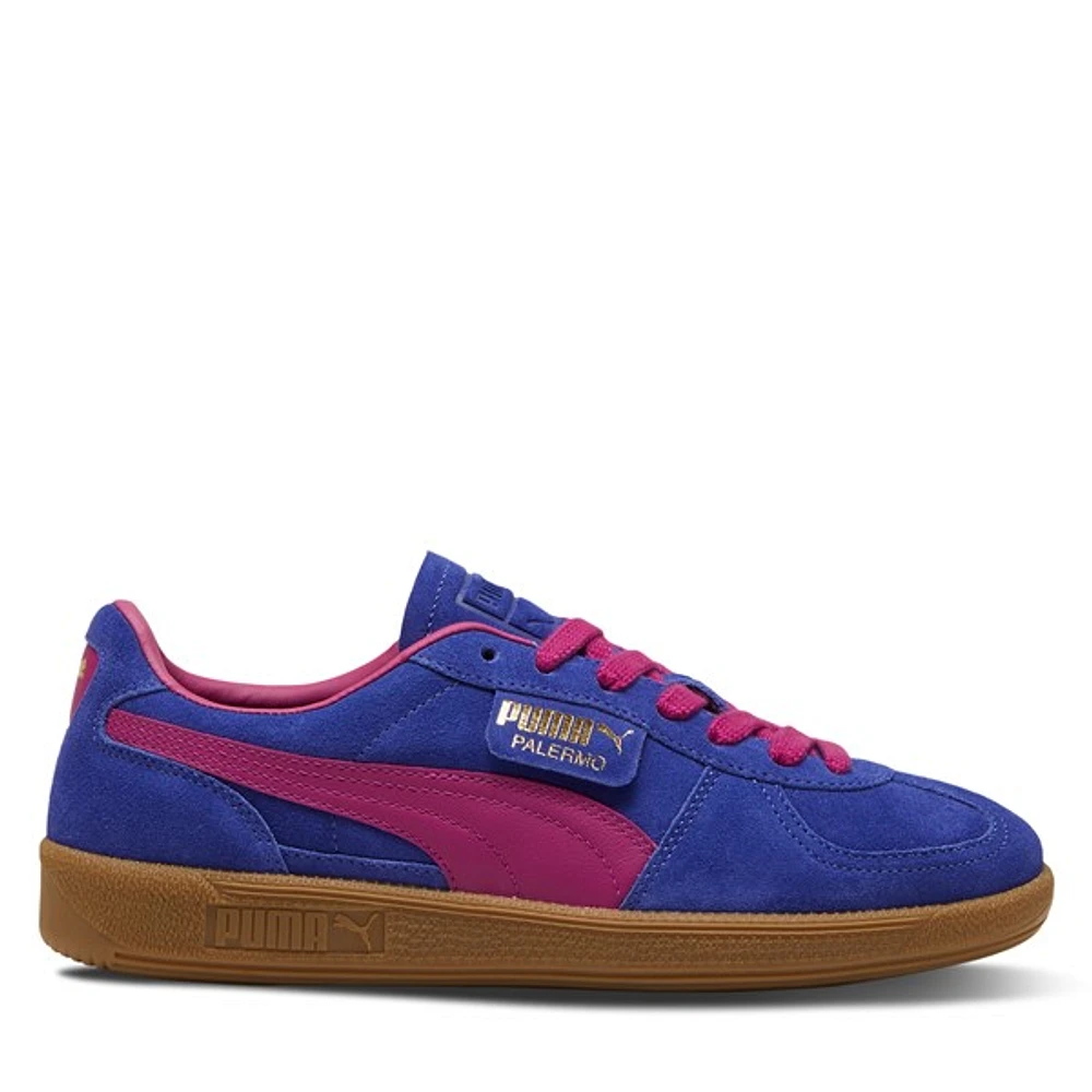 Puma Women's Palermo Sneakers Blue/Fuschia Marine, Leather