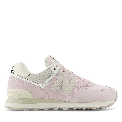 New Balance Women's 574 Sneakers Pink/Ivory Rose, Suede