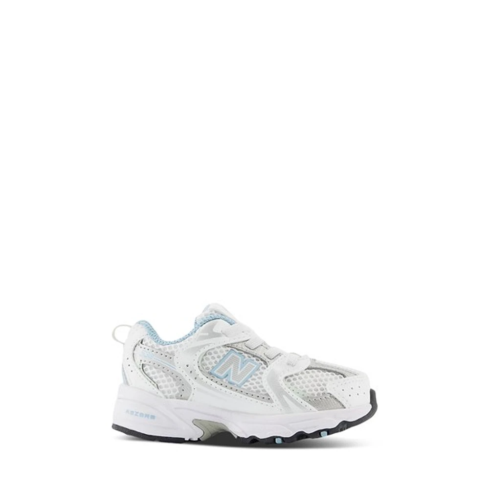 New Balance Toddler's 530 Sneakers White/Silver/Blue White Misc, Toddler Rubber