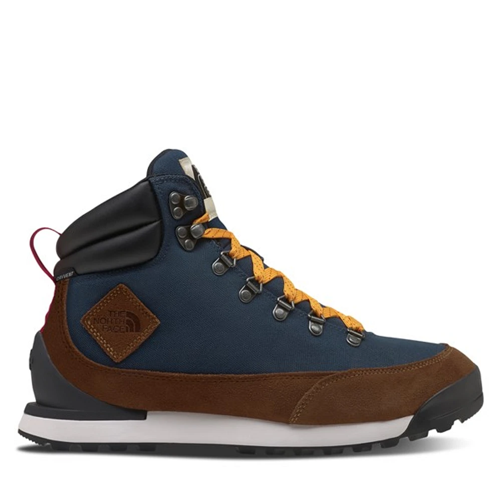 The North Face Men's Back to Berkley IV Winter Waterproof Boots Blue/Brown Marine Misc, Leather