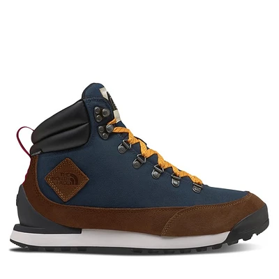 The North Face Men's Back to Berkley IV Winter Waterproof Boots Blue/Brown Marine Misc, Leather