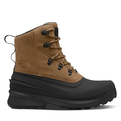 The North Face Men's Chilkat V Lace-Up Winter Waterproof Boots Brown/Black Brun, Suede