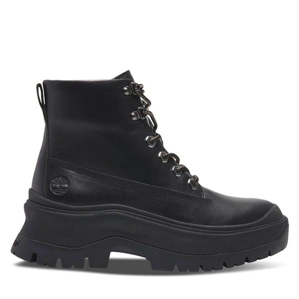 Timberland Women's Roxie Lane Mid Lace-Up Boots Black, Leather