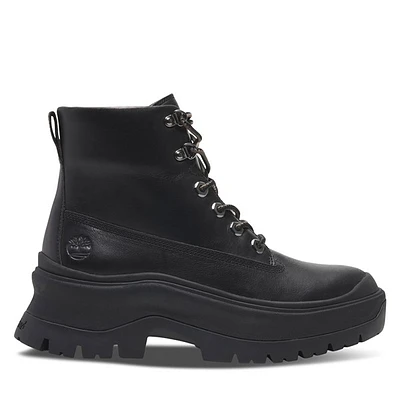 Timberland Women's Roxie Lane Mid Lace-Up Boots Black, Leather