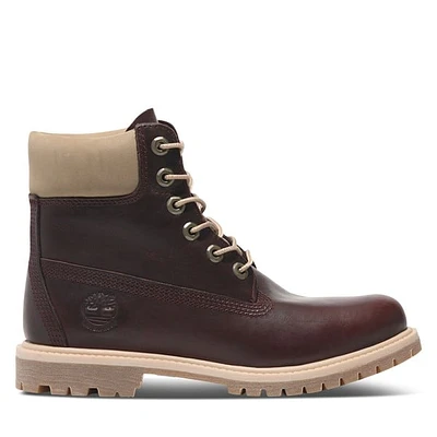 Timberland Women's 6-Inch Premium Waterproof Boots Bourgogne, Leather