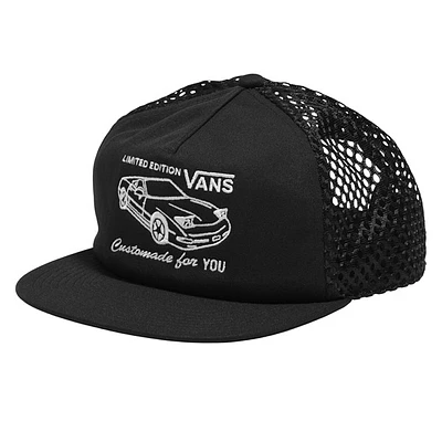 Vans Retro Unstructured Trucker Hat in Black, Polyester