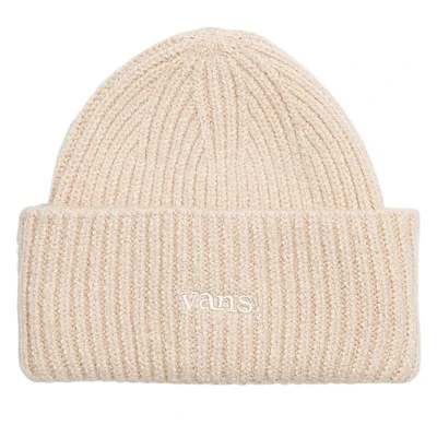 Vans Densmore Wide Cuff Beanie Hat in Beige, Acrylic