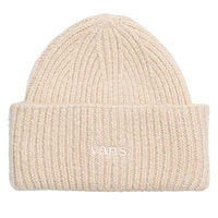 Vans Densmore Wide Cuff Beanie Hat in Beige, Acrylic