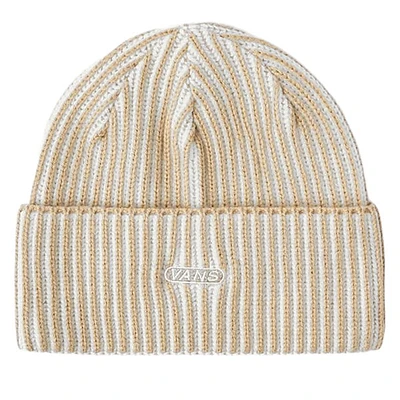 Vans Nesbit Cuff Beanie Hat in Beige, Acrylic