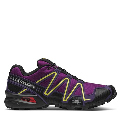 Salomon Speedcross 3 Sneakers Purple/Black/Yellow, Womens / Mens Rubber