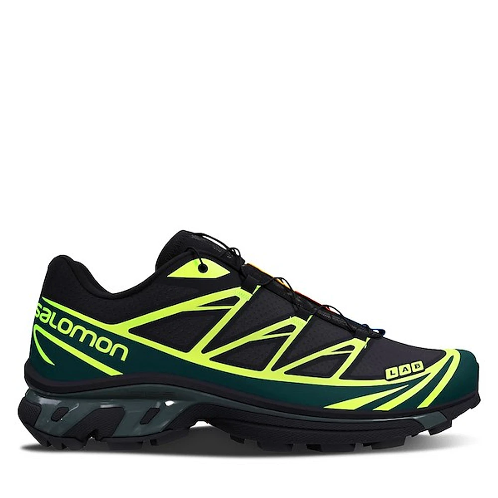 Salomon XT-6 Sneakers Black/Green, Womens / Mens Rubber
