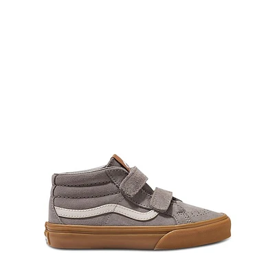 Vans Little Kids' SK8-Mid Reissue V Sneakers in Gray/Gum, Size Largeittle Kid 3, Suede