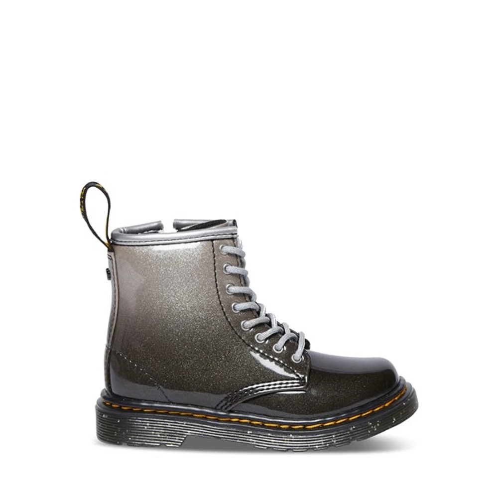 Dr. Martens Little Kids' 1460 Patent Leather Boots Argent, Largeittle Kid
