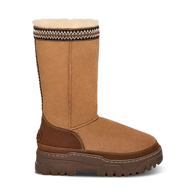 UGG Women's Classic Tall TrailGazer Waterproof Boots Gris, Leather