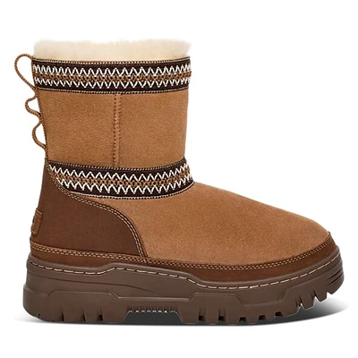 UGG Women's Classic Mini TrailGazer Winter Waterproof Boots Gris, Leather