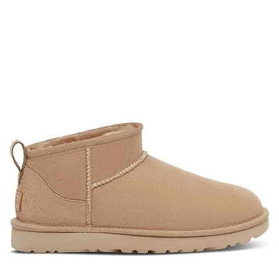 UGG Women's Ultra Mini Boots Beige, Leather