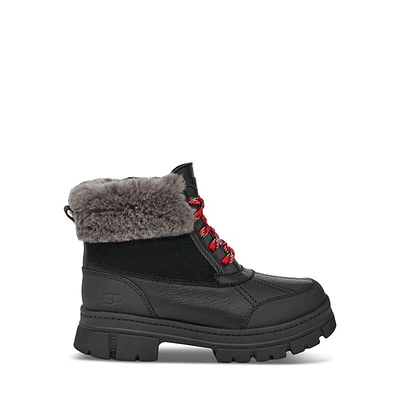 UGG Little Kid Ashton Addie Winter Waterproof Boots Black, Largeittle Leather
