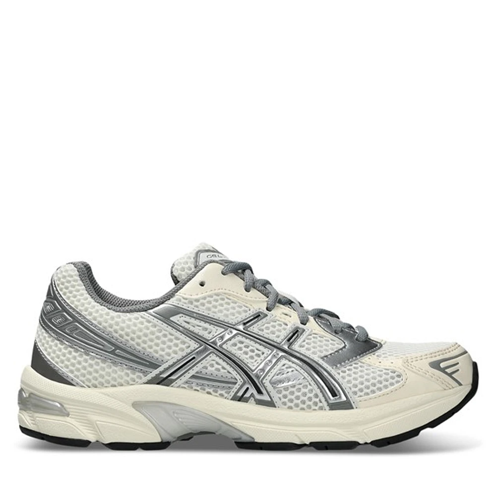 ASICS Women's GEL-1130 Sneakers Cream/Gray White Os, Leather