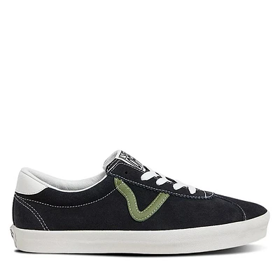 Vans Men's Sport Low Suede Sneakers Dark Gray/Green/White, Leather